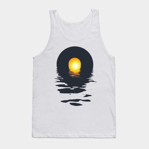 Vinyl LP Music Record Sunset Tank Top by Every thing